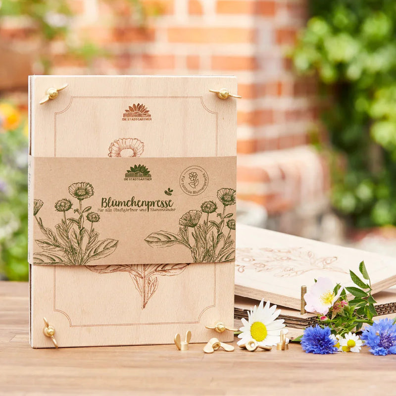 Flower Press Beechwood Handmade 190×250 mm — Die Stadtgärtner