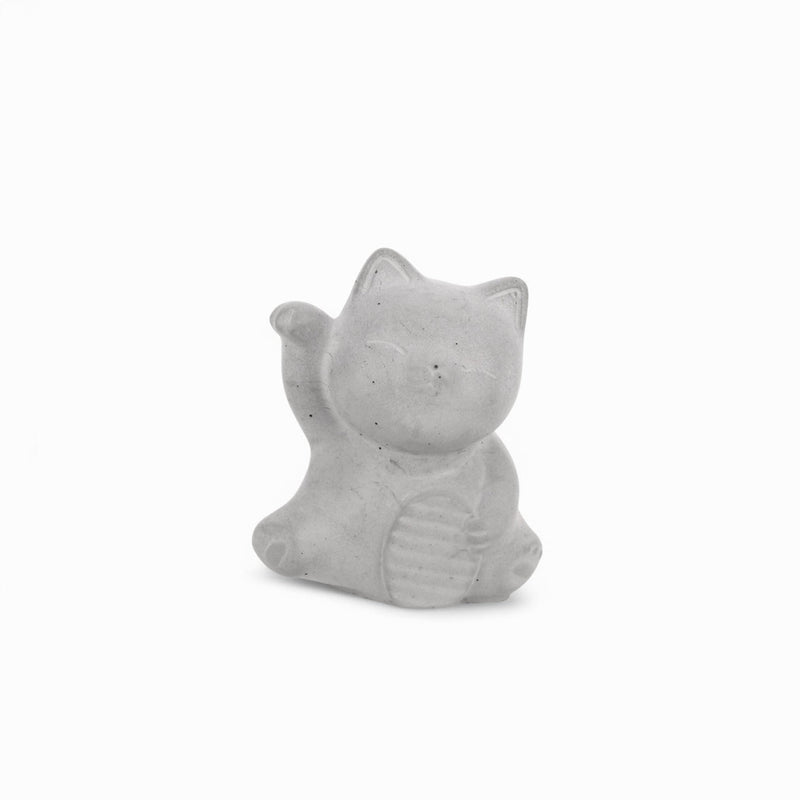 Mia | Katze aus Beton – Handgefertigt, Minimalistisch, Grau & Anthrazit — Handworkz