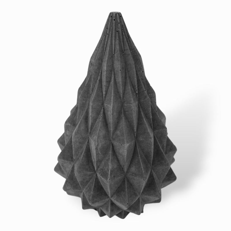 Banka Weihnachtsbaum aus Beton – modern, grau, 10,5 cm — Handworkz