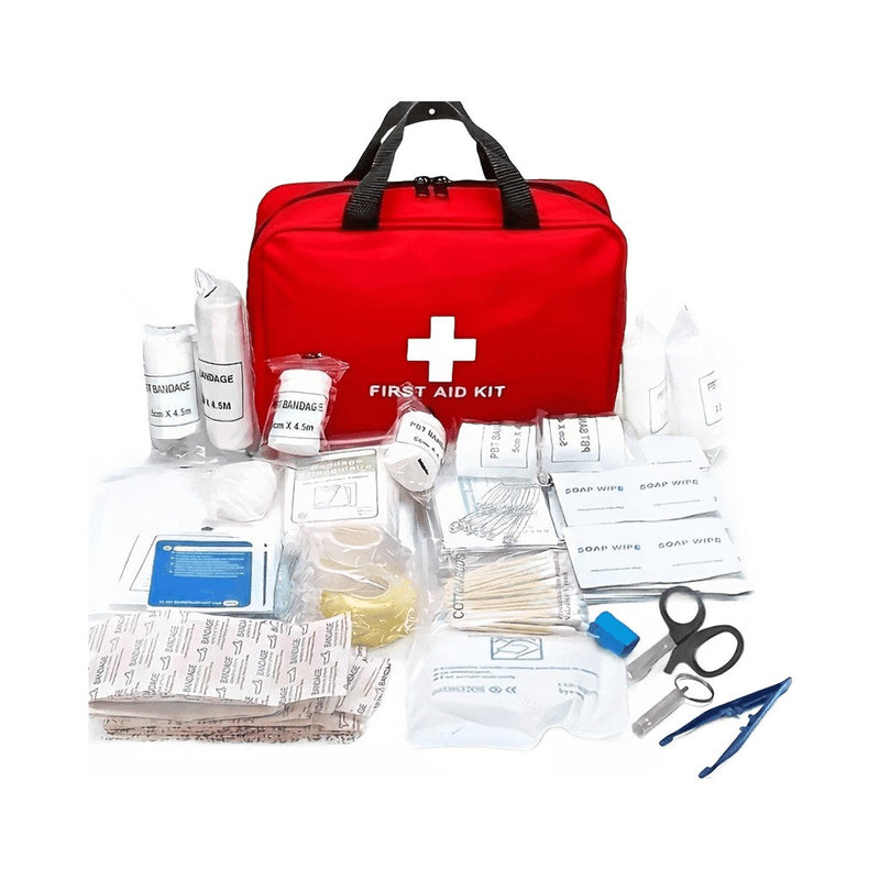 184pcs First Aid Kit, Multi-purpose Emergency Kit Supplies Portable Medical Bag, For Outdoor Hiking, Camping And More — Prosper58