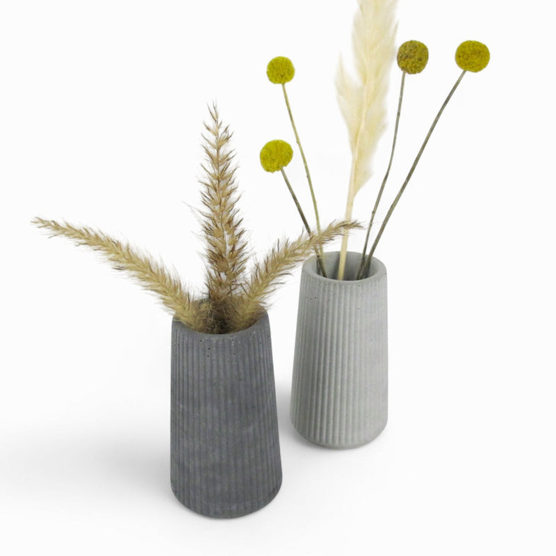 Jarra Vase aus Beton – Wasserdicht, Minimalistisch, Grau oder Anthrazit — Handworkz