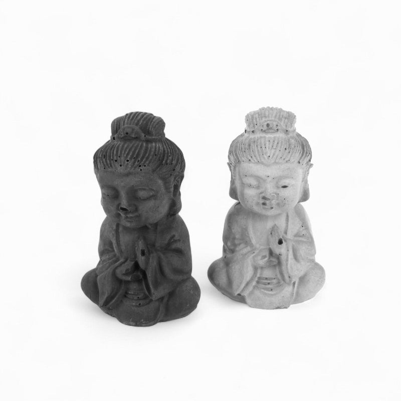 Bula Buddha – Beton Grau & Anthrazit | Moderne Wohn-Deko Skulptur — Handworkz