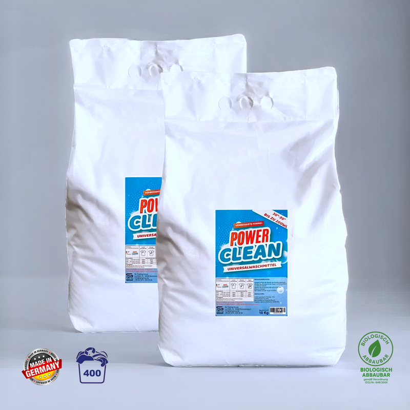 Power Clean Universal Laundry Detergent 20 kg Bulk Pack - Industrial Quality for Home & Business — Power Clean