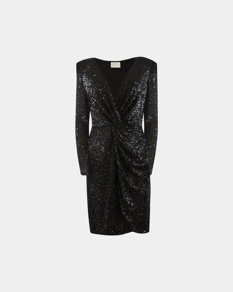 Dress Eclipse Sequins Recycled Aline Celi — Aline CELI