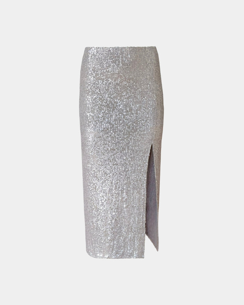 Rock Sustainable Fabric Shine – Recycled | Stretch waistband | Midi-cut — Aline CELI