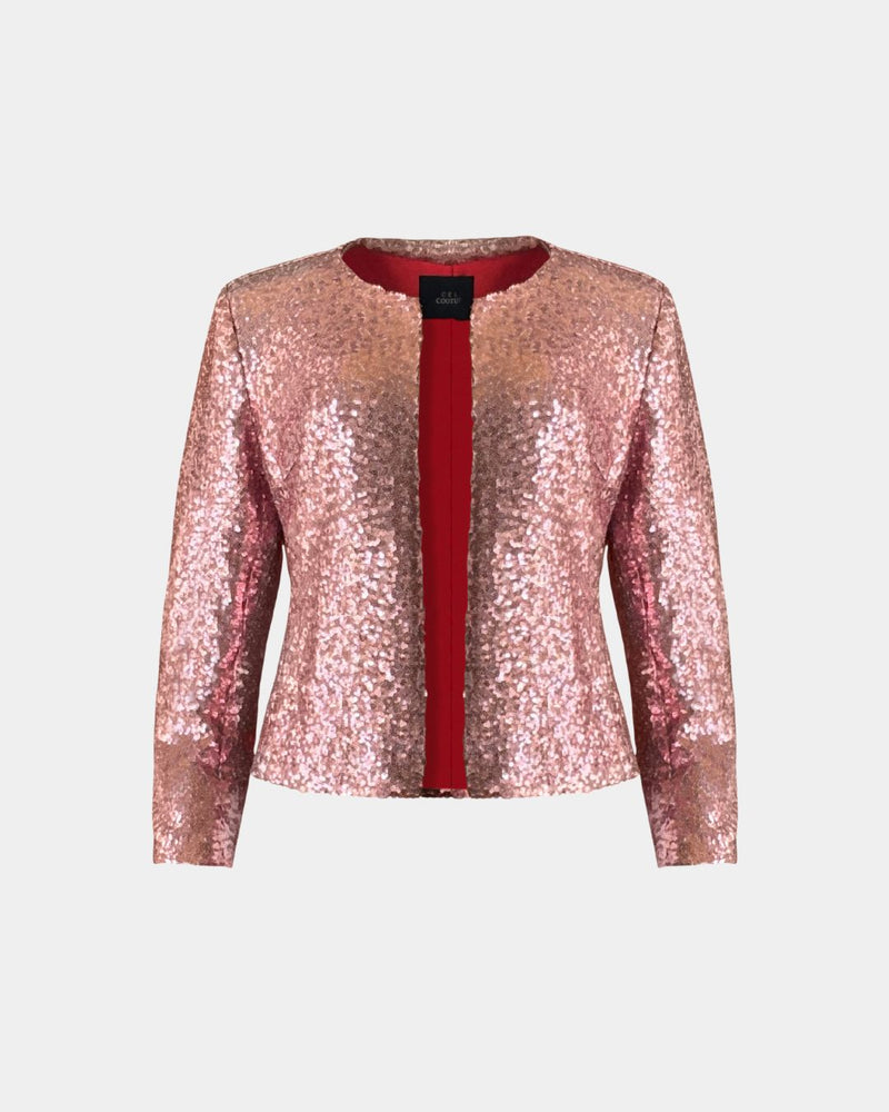 Jacket Sustainable Fabric Audrey – Sequin Shine Recycled & Fair Trade — Aline CELI