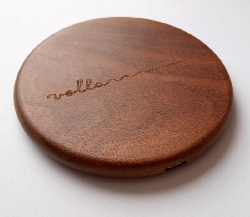Volla Ladestation – Dunkelbraunes Holz | Kabellos | USB-Schnellladen — Volla Phones