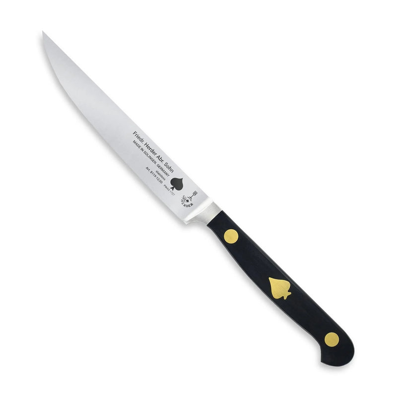 POM PIKAS MASTER Steakmesser – Handgeschmiedete Klinge, X50CrMoV15-Stahl — F. Herder Messer