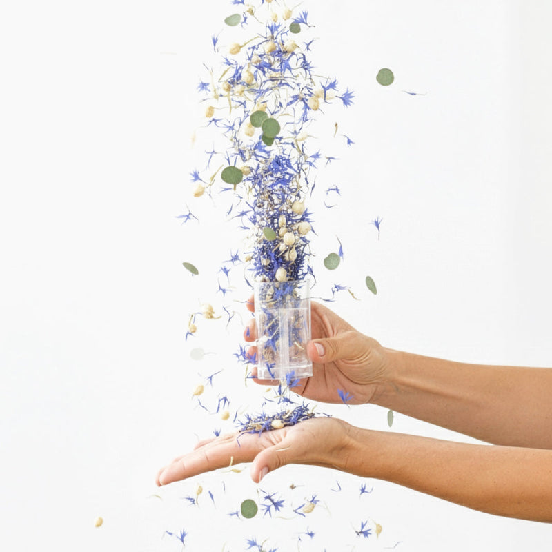 Blütenkonfetti Namaste Bitches – Naturkonfetti zum Poppen — Die Stadtgärtner