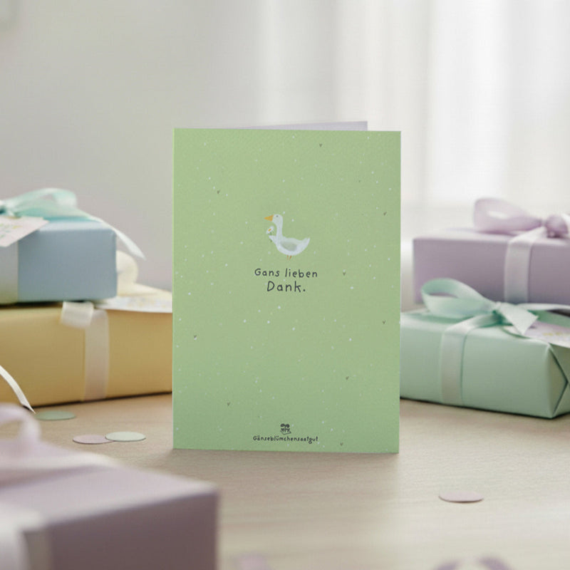 Greeting card "Many thanks" – Seed paper with daisies — Die Stadtgärtner