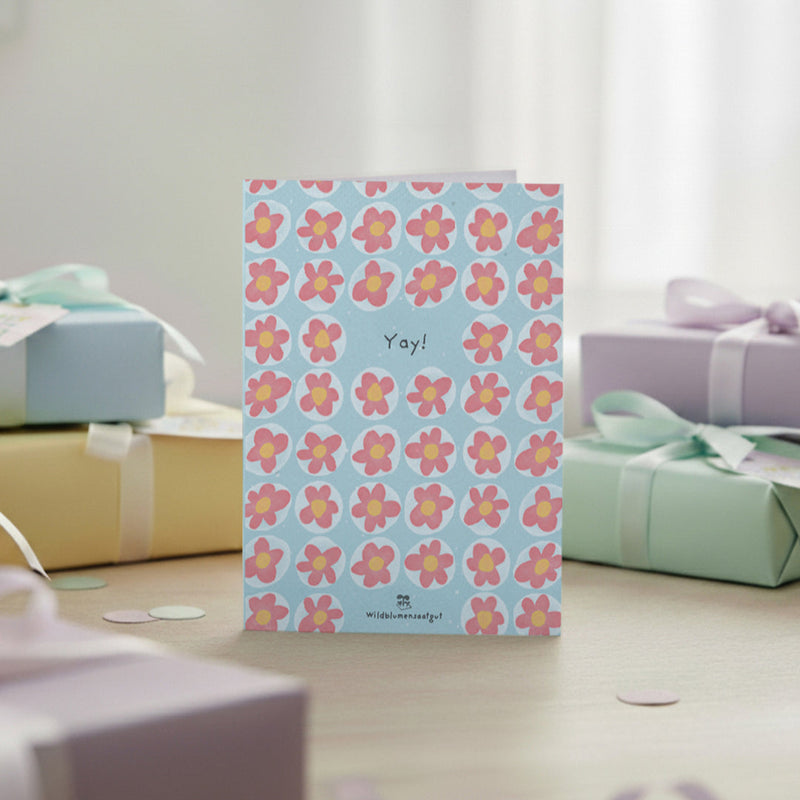 Greeting Card Yay – Seed Paper with Wildflower Seeds — Die Stadtgärtner