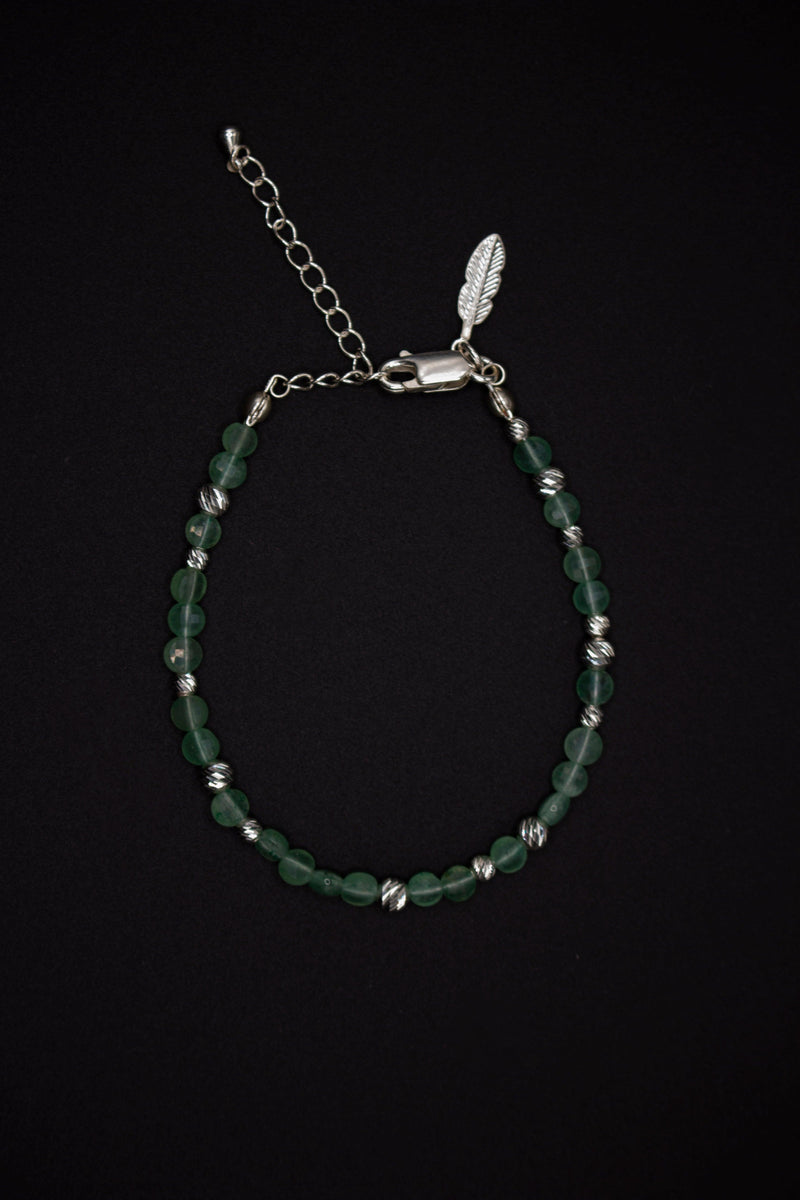 Avi Pearl Bracelet Handmade – 14k Gold & 925 Silver with Aventurine — Soorbeet