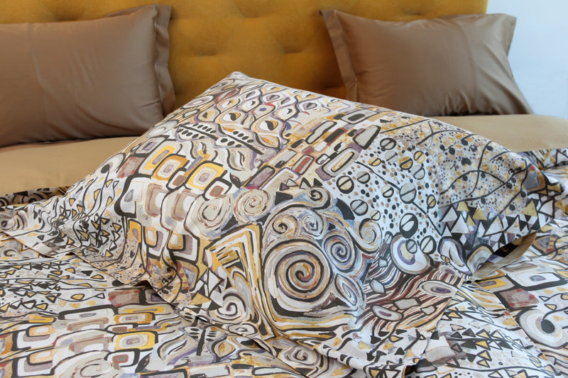 Gustav Duvet Cover Set – 100% Cotton, Sateen 300 TC, Easy Iron — von der Thannen Luxury Bedding