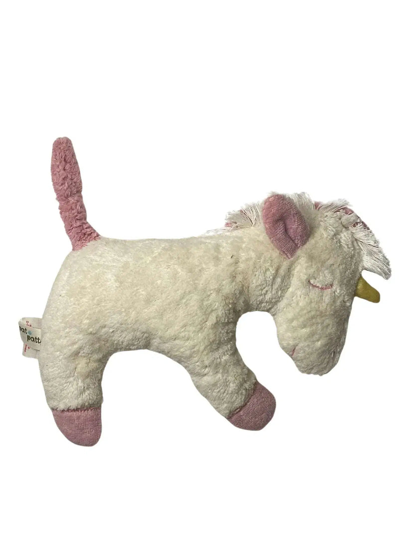Organic Cotton Rattle Unicorn - Handmade, GOTS-certified, natural & vegan — Pat & Patty