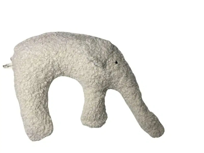 Bio Kuschelkissen Elefant GOTS – Gewichtet, Dinkelspelz oder Hirsespelz — Pat & Patty