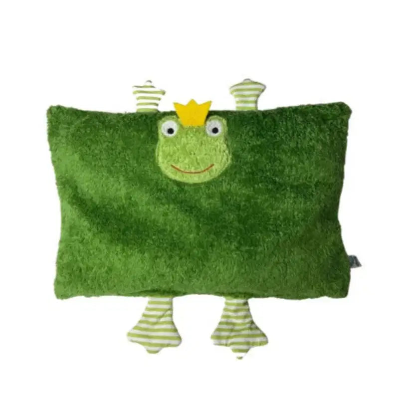 Bio Kuschelkissen Frosch – GOTS Bio-Baumwolle | Spelzfüllung | Optional gewichtet — Pat & Patty