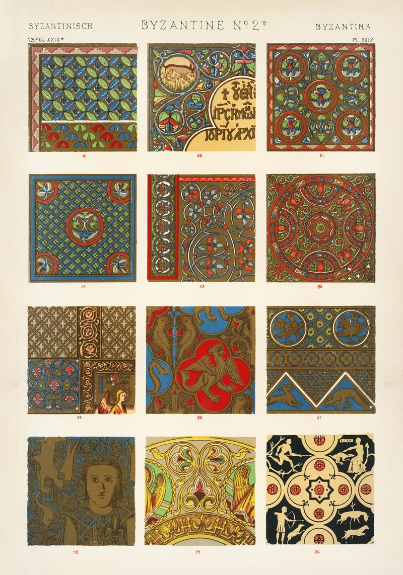 Byzantine No. 2 by Owen Jones - Art Print Poster — Patroa Studio