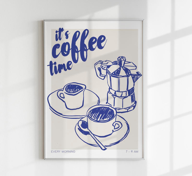 It's Coffee Time Art Poster – Fine Art Print UV-beständig Atelierdruck Berlin — Patroa Studio