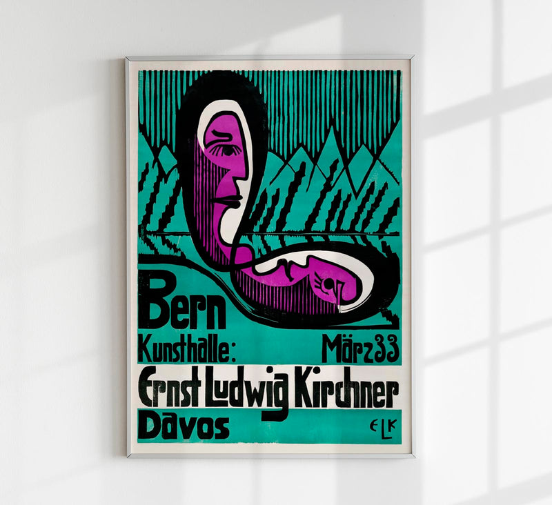 Bern Kunsthalle by Ernst Kirchner – Fine Art Print Expressionism Exhibition Poster — Patroa Studio