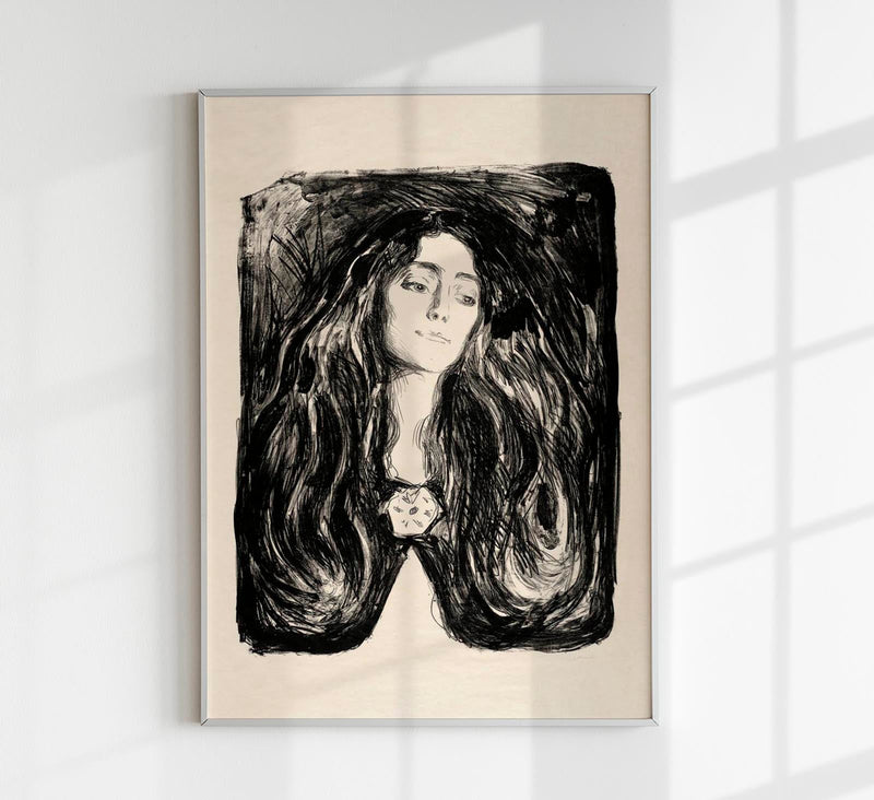 Edvard Munch The Brooch Art Poster – Art Print Expressionism — Patroa Studio