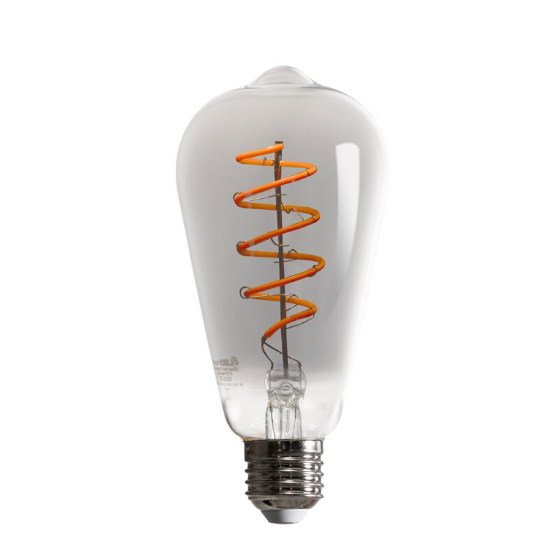 LED Spiral Filament Edison Rauchglas E27 – Extra Warmweiß Dimmbar — Handworkz