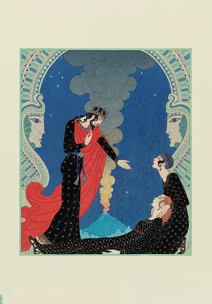 Empedocles and Panthea Vintage Poster – Patroa Studio Art-Deco Kunstdruck — Patroa Studio