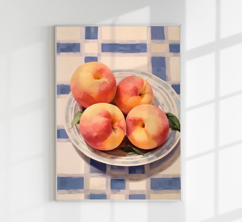 Peaches at the Table Art Print – Art Print Patroa Studio — Patroa Studio