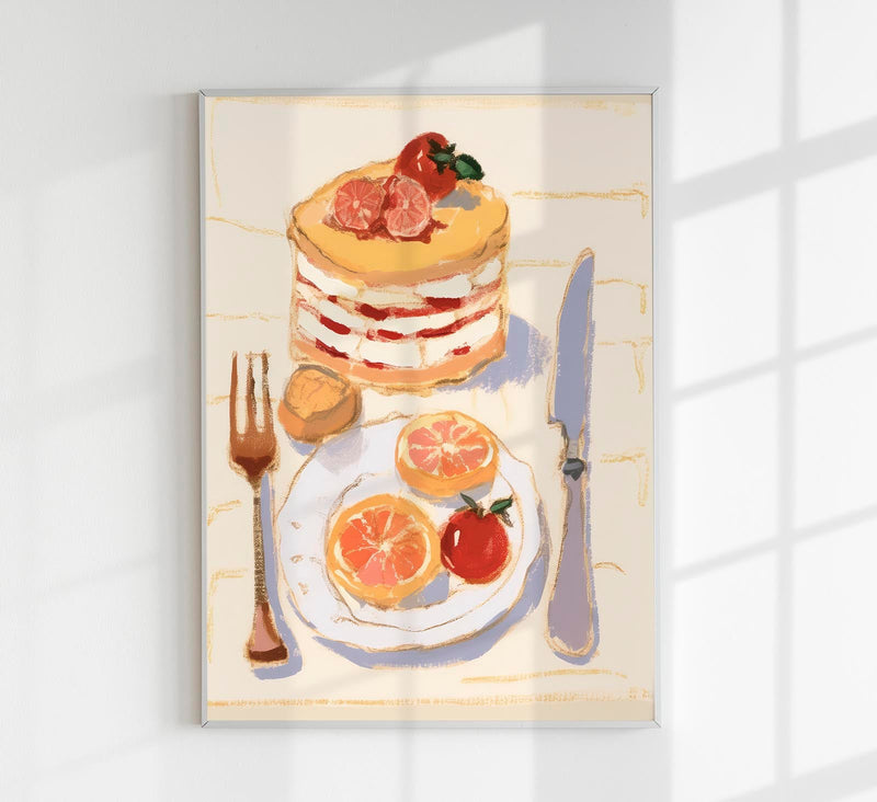 Layered Cake Art Print – Illustration Poster by Patroa Studio — Patroa Studio