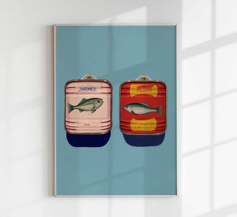 Anchovy and Sardine Art Print – UV-Resistant Fine Art Print — Patroa Studio