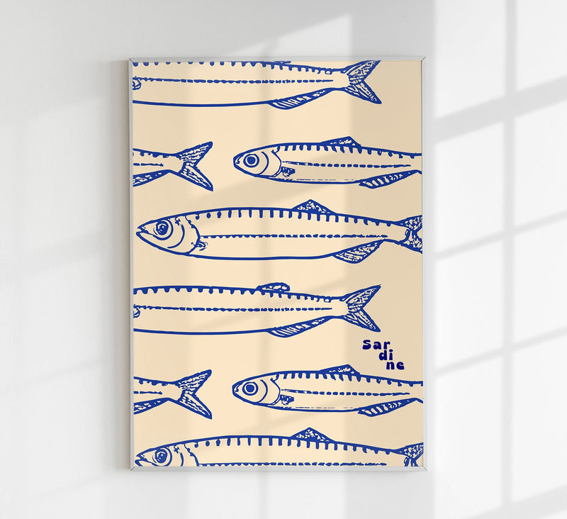 Sardine Sardine Sardine – Fine Art Print Pop-Art Design UV-beständig — Patroa Studio