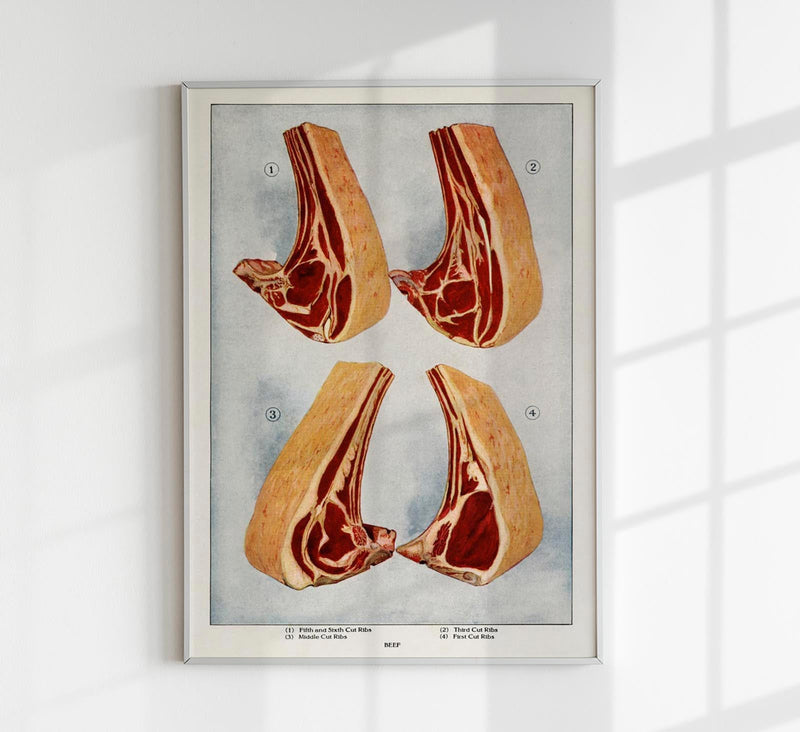 Beef 4 Pieces II Meat – Art Print Berlin — Patroa Studio