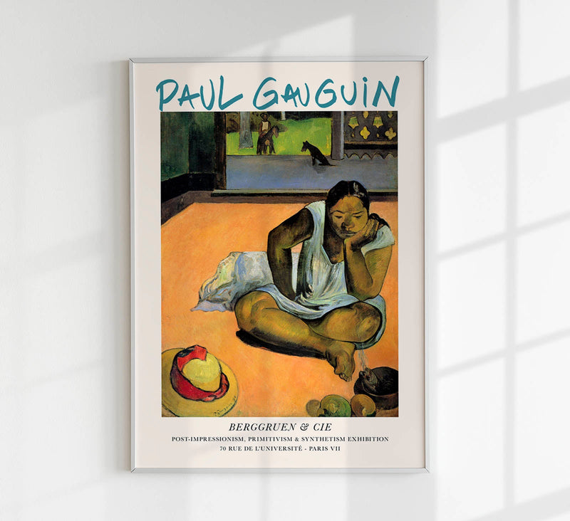 Brooding Woman – Paul Gauguin | Exhibition Poster | Fine Art Print — Patroa Studio