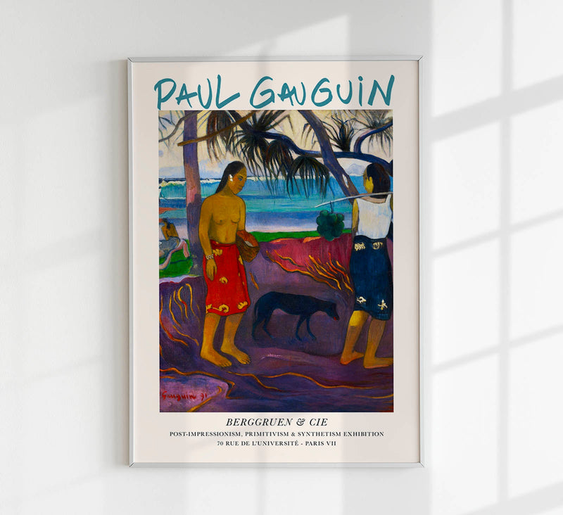I Raro Te Oviri Exhibition Poster Paul Gauguin – UV-beständiger Kunstdruck Berlin — Patroa Studio