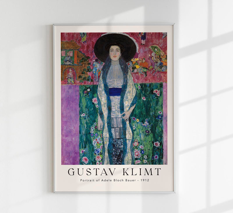 Portrait of Adele Bloch-Bauer Fine Art Print – UV-resistant Archival Ink, Klimt Poster — Patroa Studio