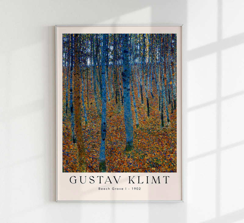 Beech Grove by Gustav Klimt Exhibition Poster – Fine Art Paper oder Canvas — Patroa Studio