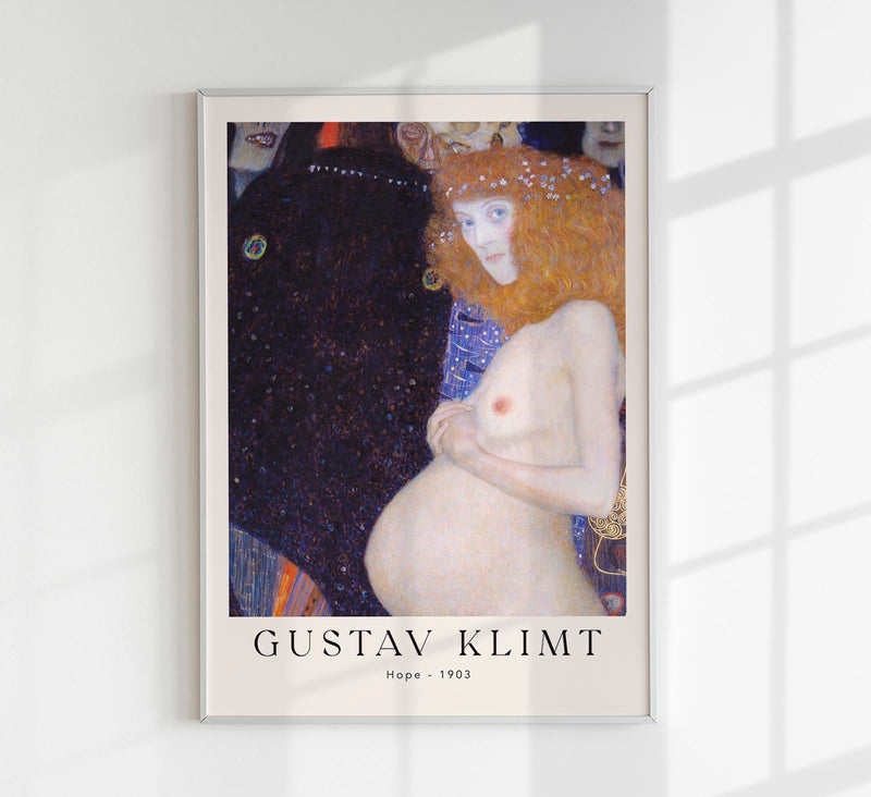 Hope by Gustav Klimt – Exhibition Poster | Fine Art Print | UV-beständig — Patroa Studio