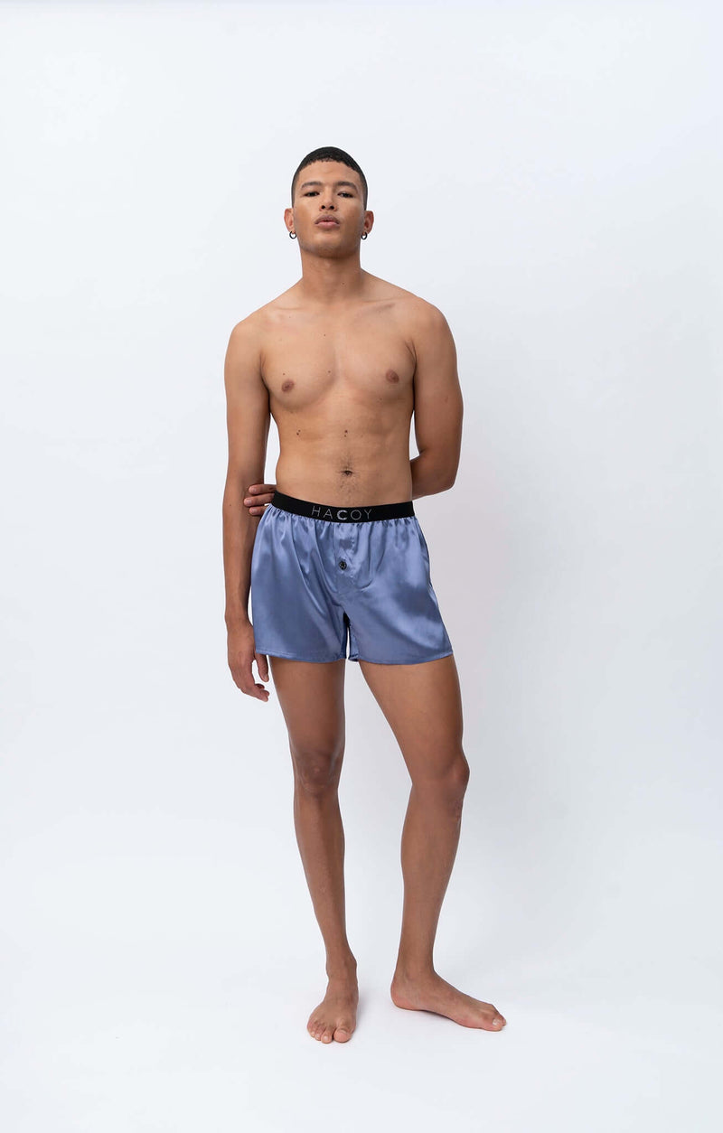 Seiden-Boxershorts 96% Seide atmungsaktiv — HACOY