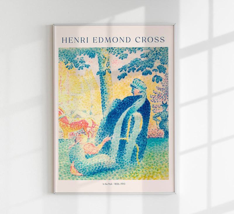 „In the Park“ by Henri Edmond Cross – Fine-Art Poster UV-beständig Atelierdruck — Patroa Studio