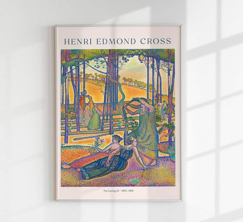 The Evening Air – Exhibition Poster by Henri Edmond Cross | UV-beständig | Premium Kunstdruck — Patroa Studio