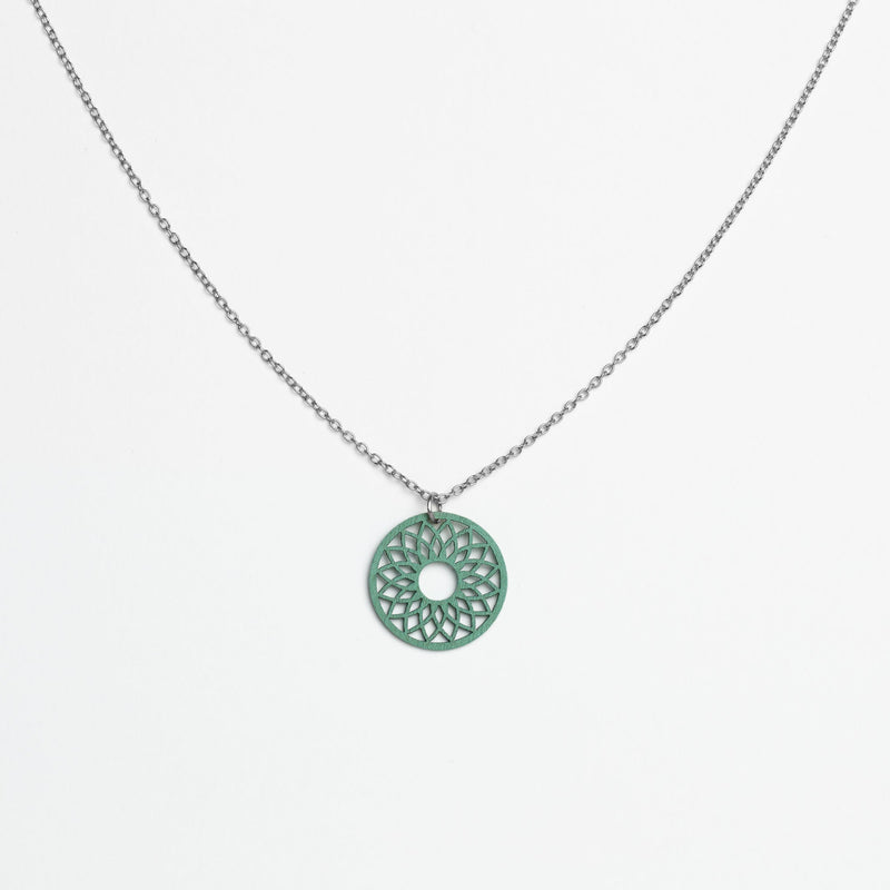 "Spirit" Necklace Wooden Pendant Stainless Steel – feather-light skin-friendly — FEINFORMART