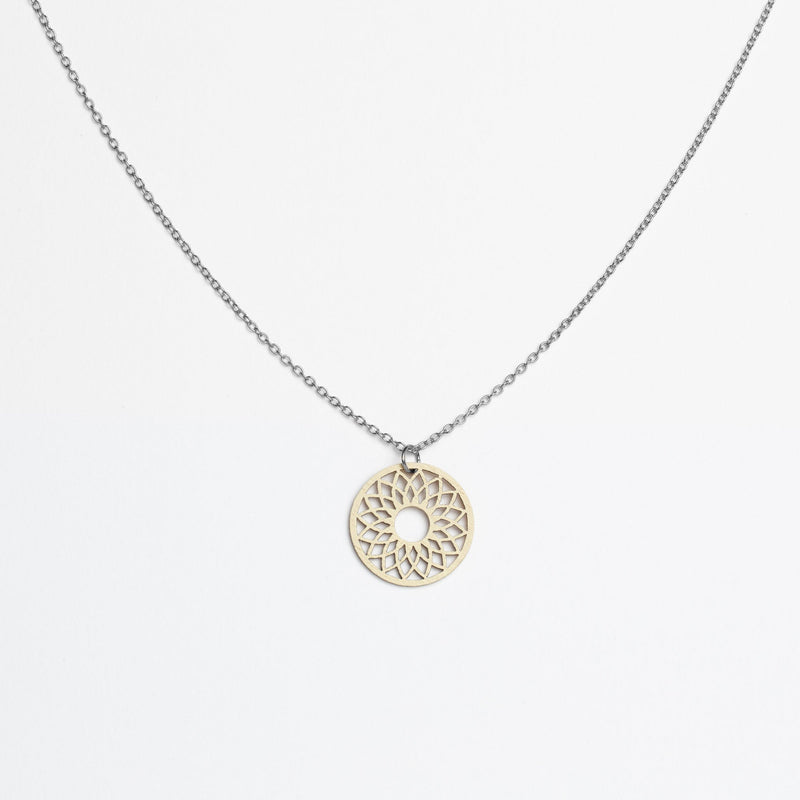 "Spirit" Necklace Wooden Pendant Stainless Steel – feather-light skin-friendly — FEINFORMART