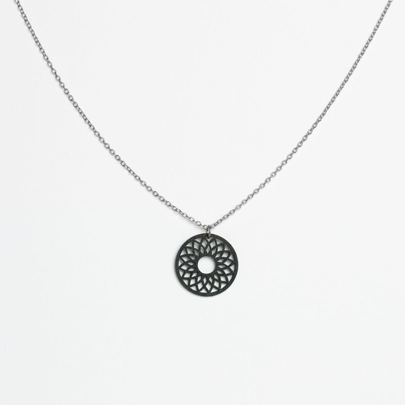"Spirit" Necklace Wooden Pendant Stainless Steel – feather-light skin-friendly — FEINFORMART