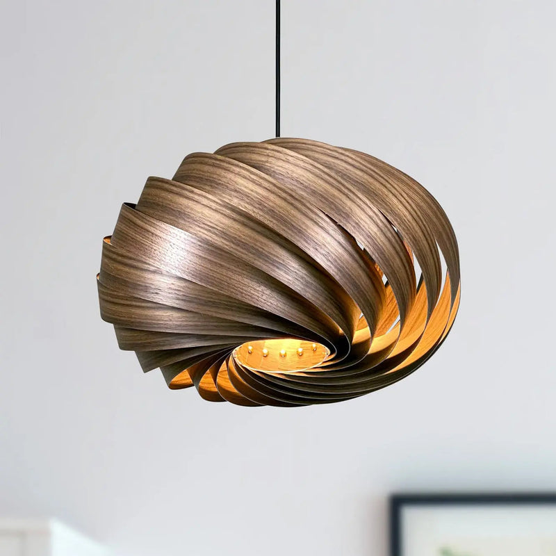 Walnut Pendant Light 'Quiescenta' — Gofurnit