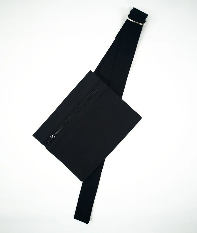 BLACK KEIJN Fanny Pack Tiblisi Black – Organic Cotton Moleskin convertible — KEIJN