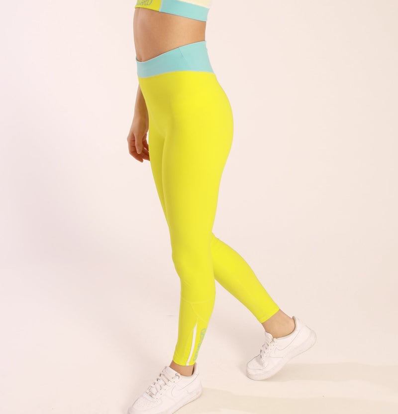 Tight Falmouth Apple Green High Waist Damen Sportleggings ECONYL — BODY Guard Activewear