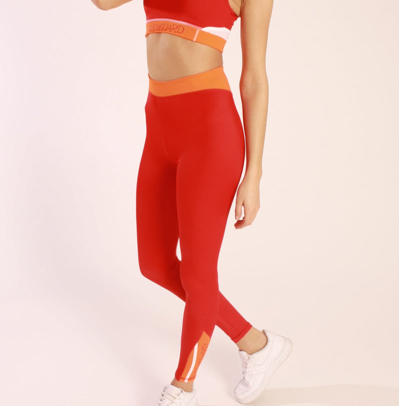 Tight Falmouth Red – High Waist Leggings | Schweißableitend aus ECONYL® — BODY Guard Activewear