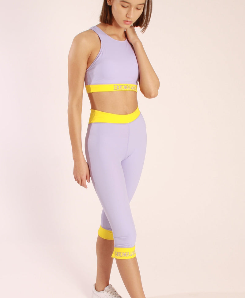 Capri Stratoni Lavendel – High Waist Sporthose | ECONYL® | Nachhaltige Activewear — BODY Guard Activewear
