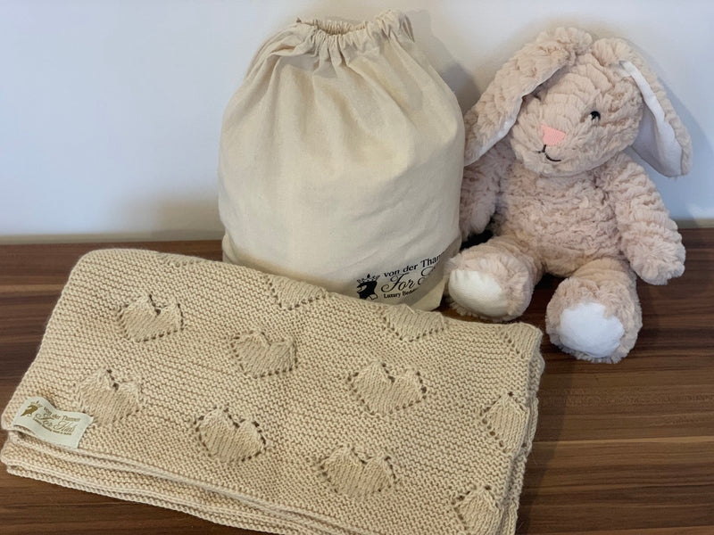 Baby Knitted Blankets Alpaca Wool - Handmade, Hypoallergenic — von der Thannen Luxury Bedding