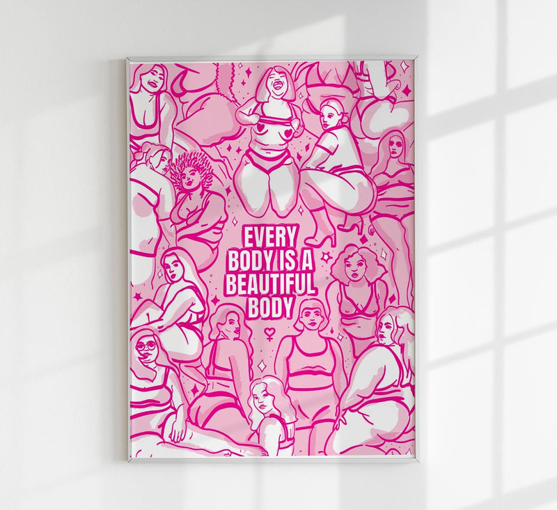 Beautiful Body Poster - Art Print by Bruna Silva — Patroa Studio