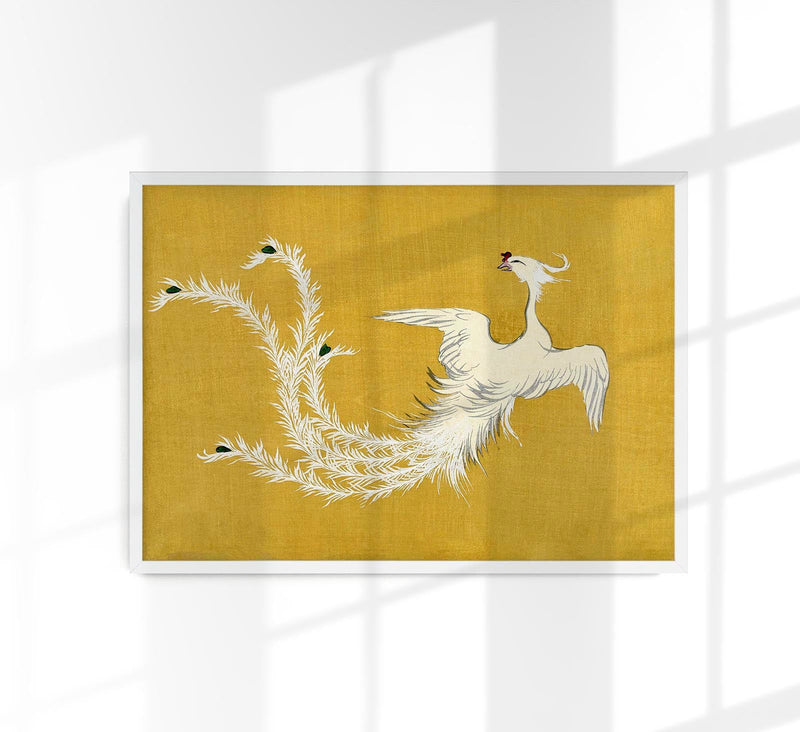 White Phoenix by Kamisaka Sekka – Japanische Kunst Fine Art Print — Patroa Studio